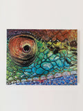 Painting Chamäleon Auge - Acryl auf Leinwand - Bild selbstgemalt