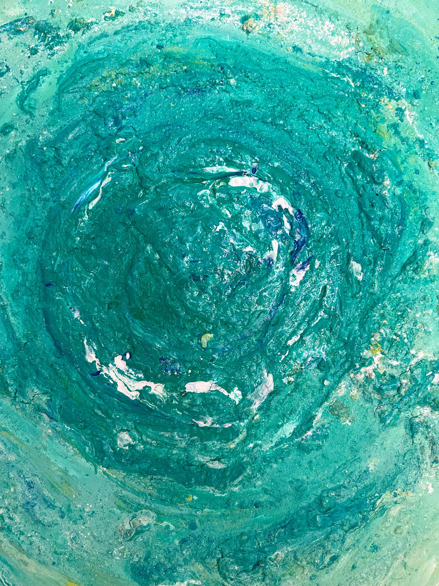 Grüne Struktur - Leinwand - Modernes organisches Kunstwerk für Wanddekoration -  für moderne Räume