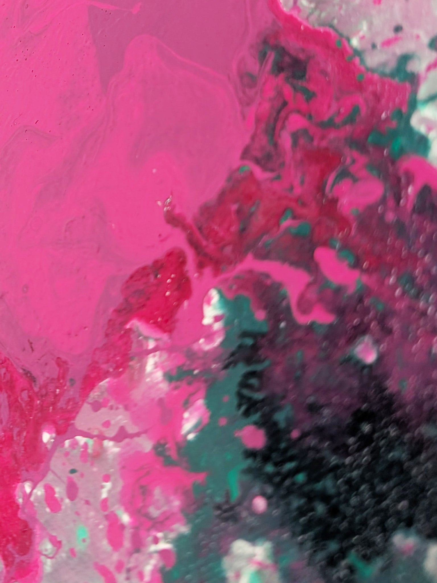 Grünes farbiges Bild abstrakt - echte Original Kunst - selbst gemalt - schönes Acrylbild