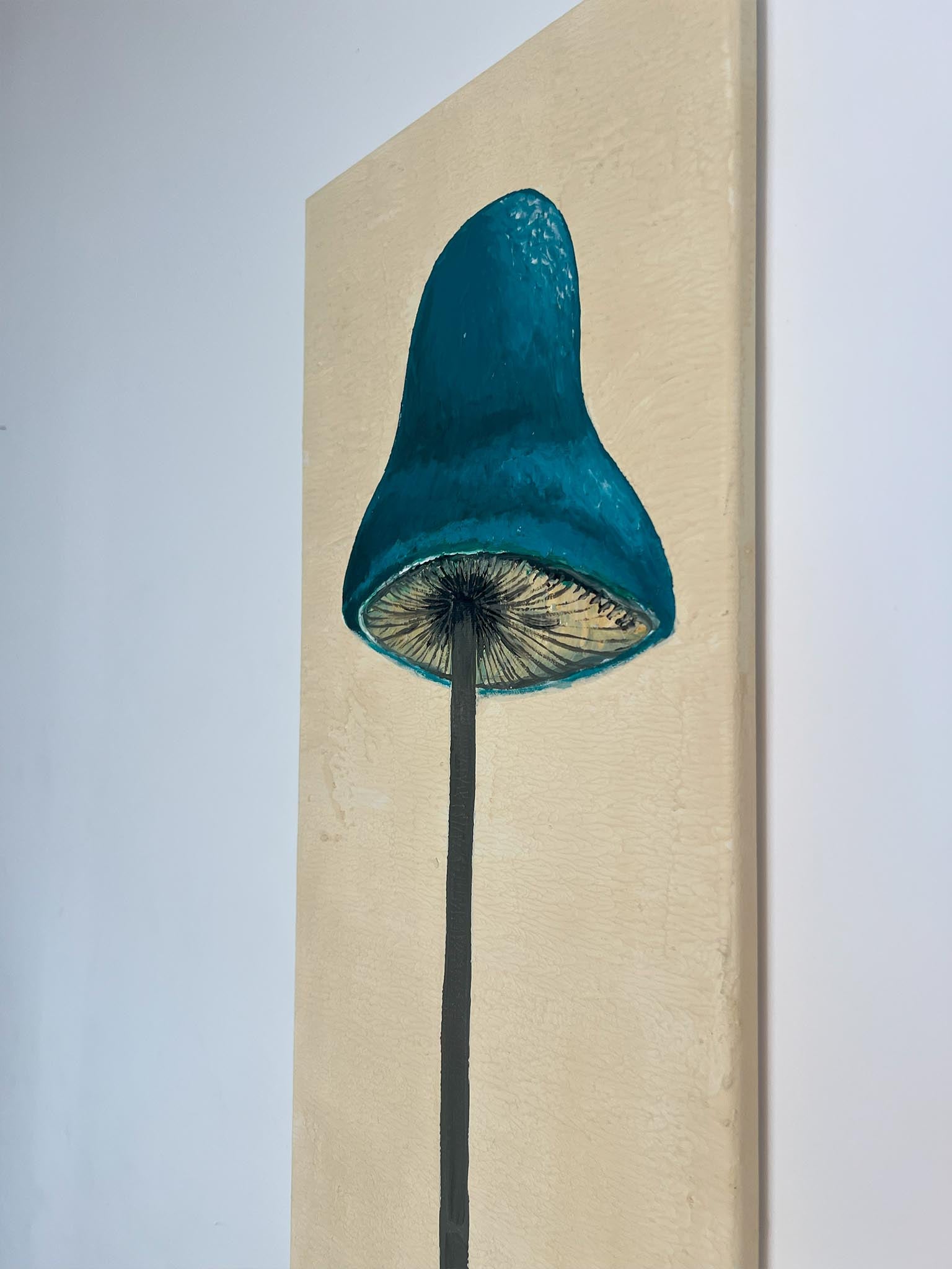 Pilz auf Leinwand - Natürliches Bild - groß und schmal - Acryl auf Leinwand -kreative Kunst