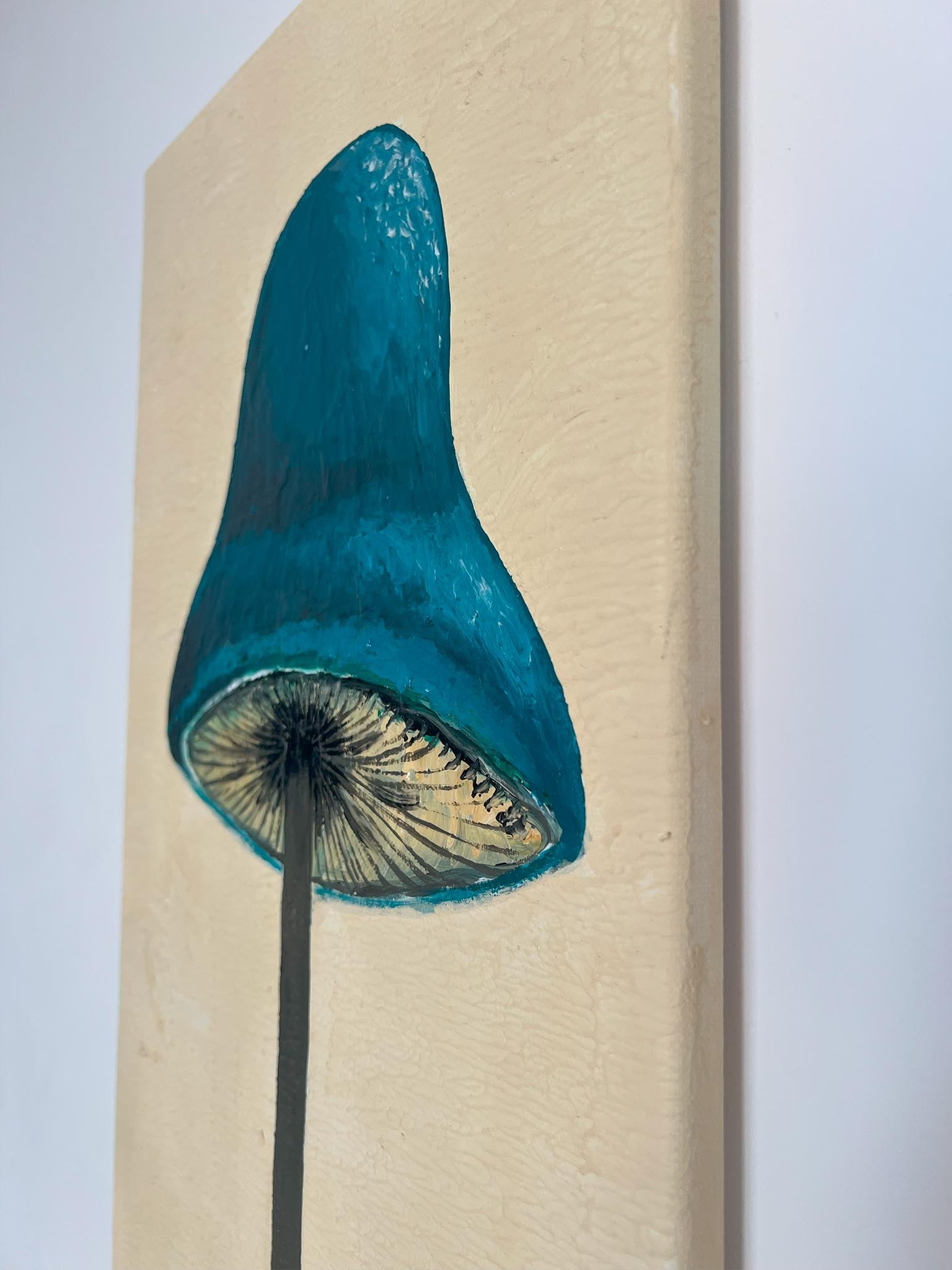 Pilz auf Leinwand - Natürliches Bild - groß und schmal - Acryl auf Leinwand -kreative Kunst