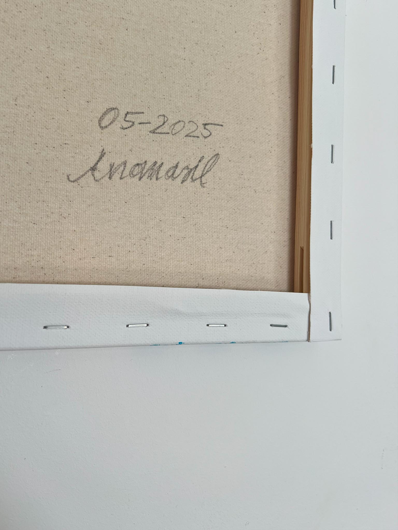 Pop Art Gesicht in blau - selfmade Kunst - abstrakte Zeichnung - Leinwand - Original Art