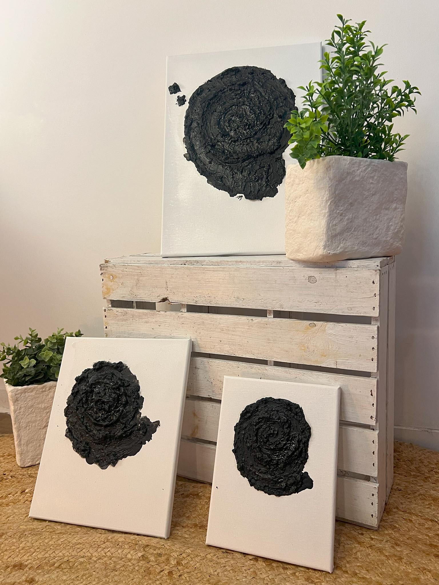 Muschel Leinwand groß - Naturverbundenes Kunstwerk für Strand - und Meer - Liebhaber