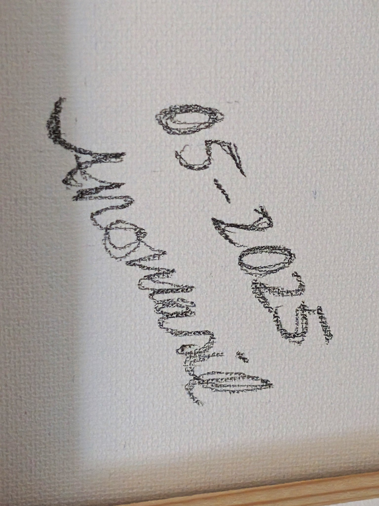 Muschel Leinwand klein - Zarte Küstenkunst für charmante Wohnraumgestaltung - selbstgemalt