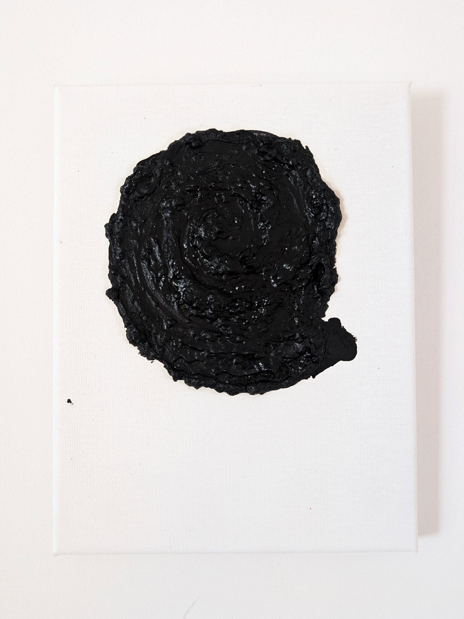 Muschel Leinwand klein - Zarte Küstenkunst für charmante Wohnraumgestaltung - selbstgemalt