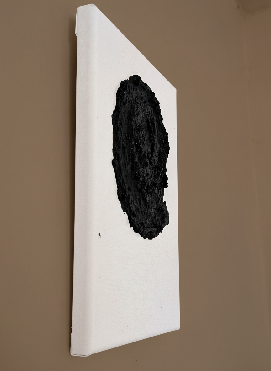 Muschel Leinwand klein - Zarte Küstenkunst für charmante Wohnraumgestaltung - selbstgemalt