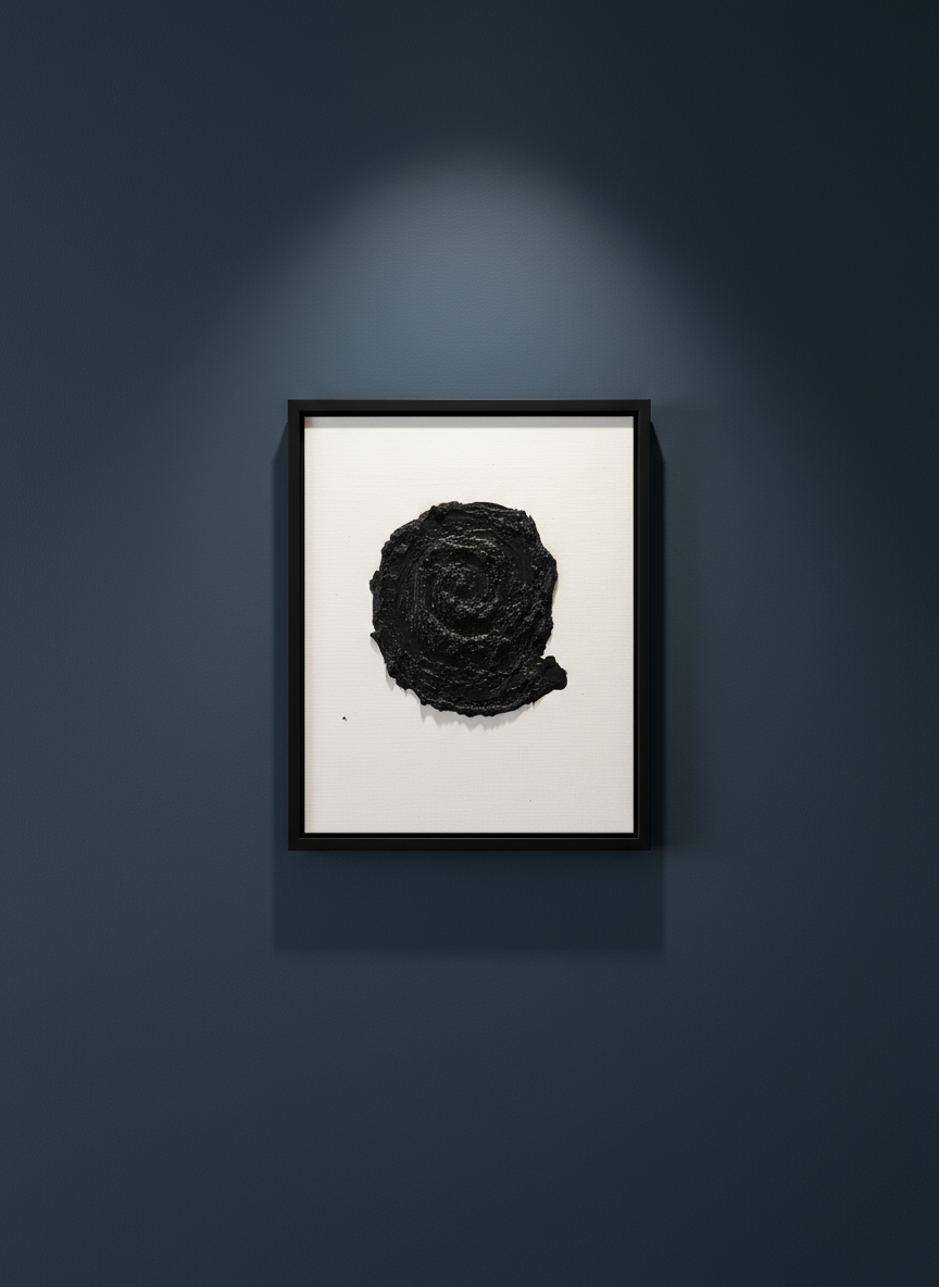 Muschel Leinwand klein - Zarte Küstenkunst für charmante Wohnraumgestaltung - selbstgemalt