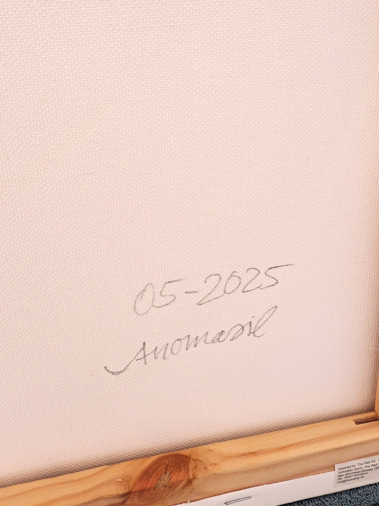 Abstrakte Wasseroptik in Blau - kleiner Elefant - Leinwand - Harmonie von Natur und Kunst