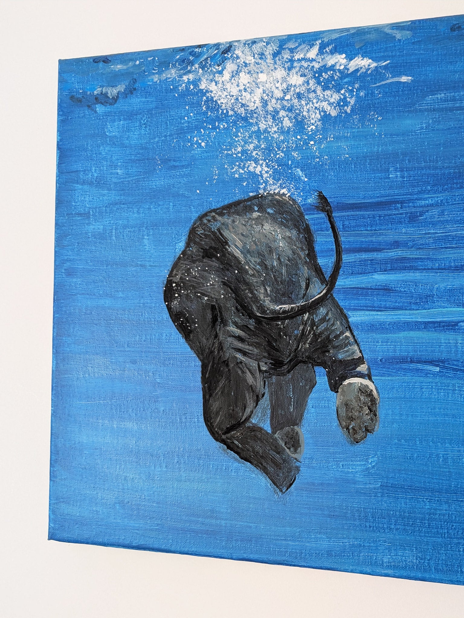 Kunstvoller Elefant von hinten - Leinwandbild für individuelle Raumgestaltimg - Tier mit Charakter