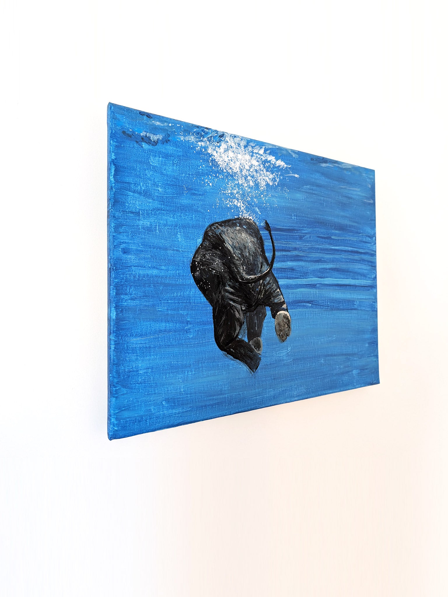 Kunstvoller Elefant von hinten - Leinwandbild für individuelle Raumgestaltimg - Tier mit Charakter