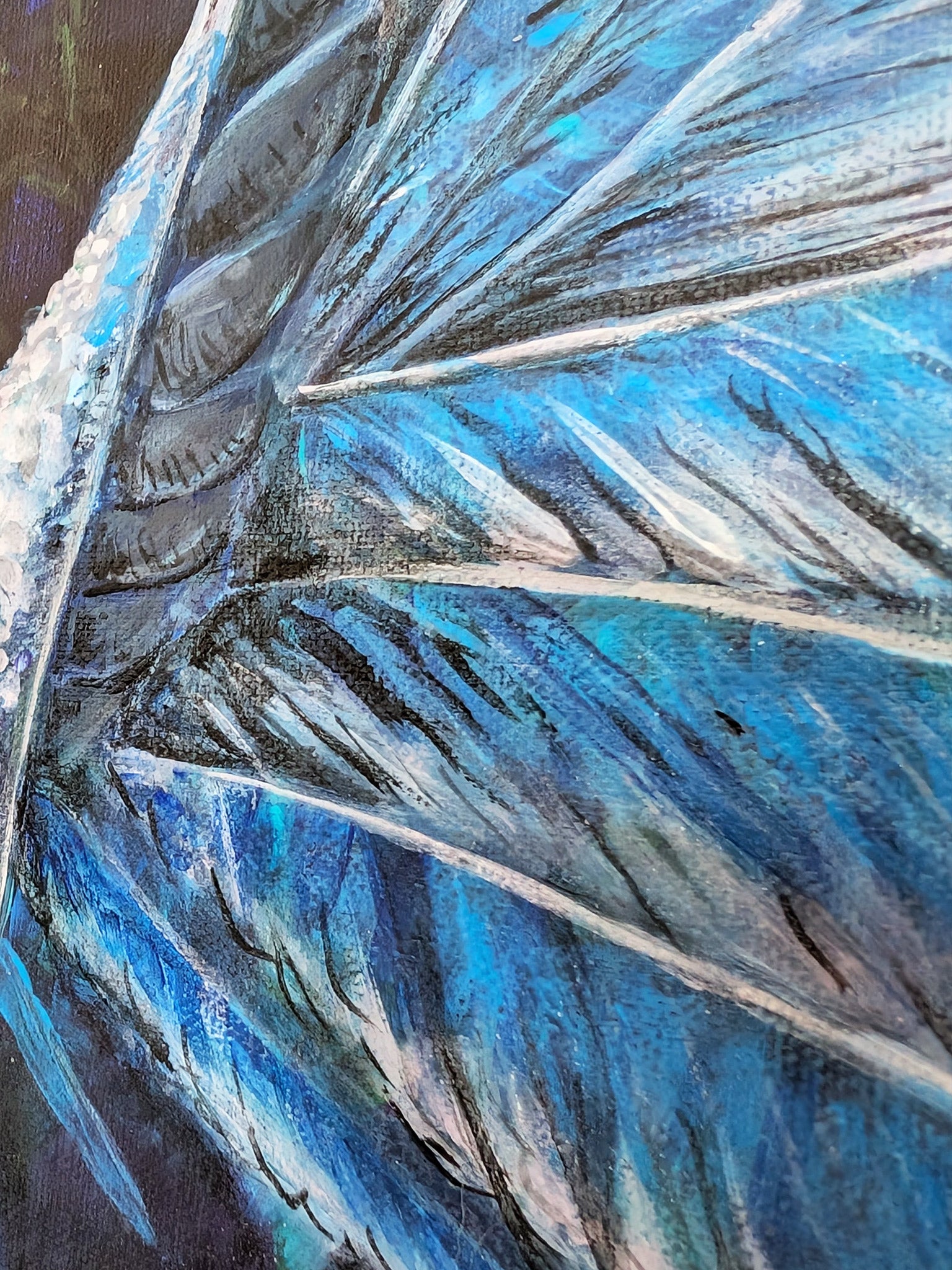 Bunter Papagei - Leinwand - Naturinspirierte Wandkunst im tropischen Look - Tierkunst