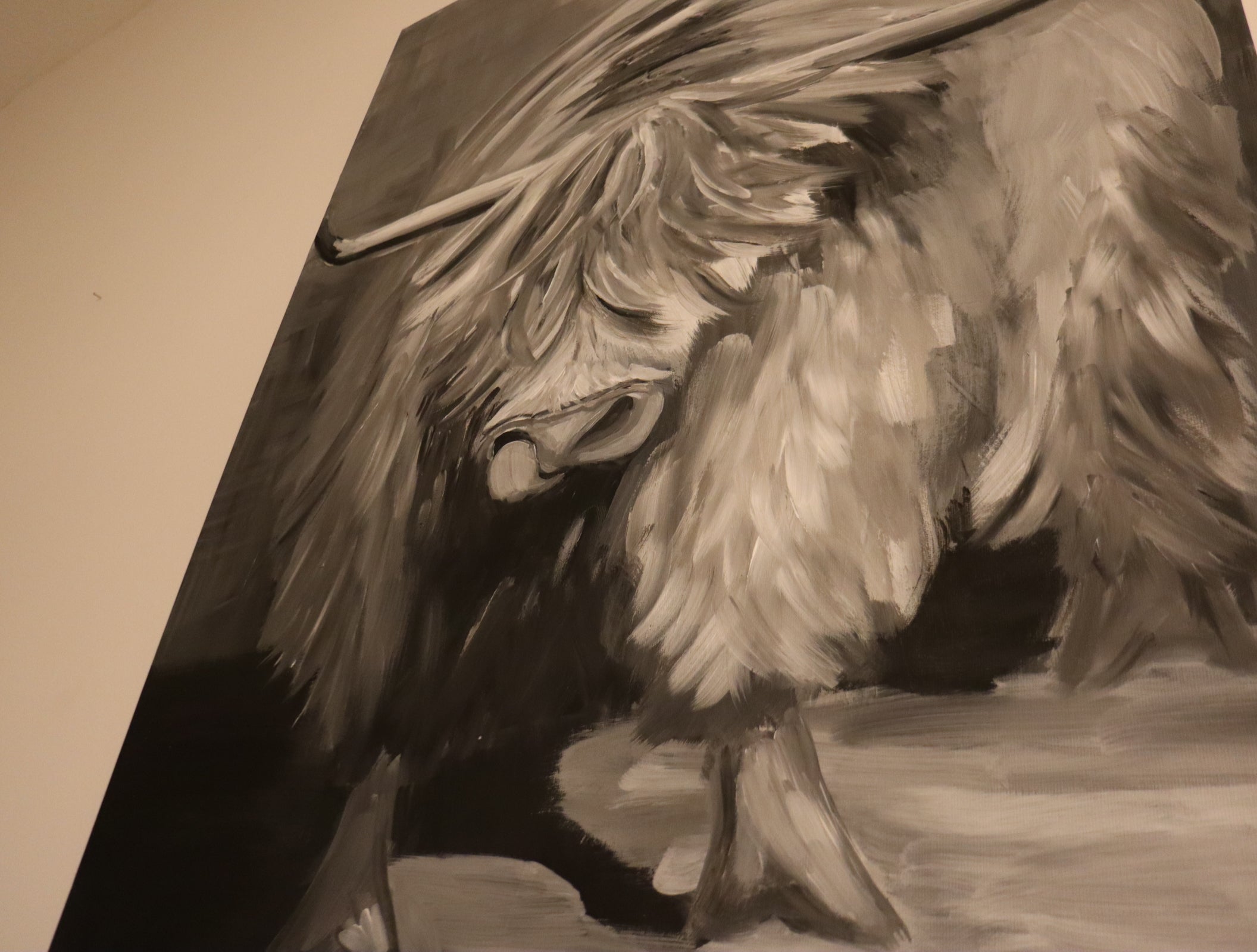 Big Highland Cow 2.1 - Original Acryl Painting | Deko Duo