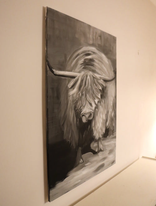 Big Highland Cow 2.1 - Original Acryl Painting | Deko Duo