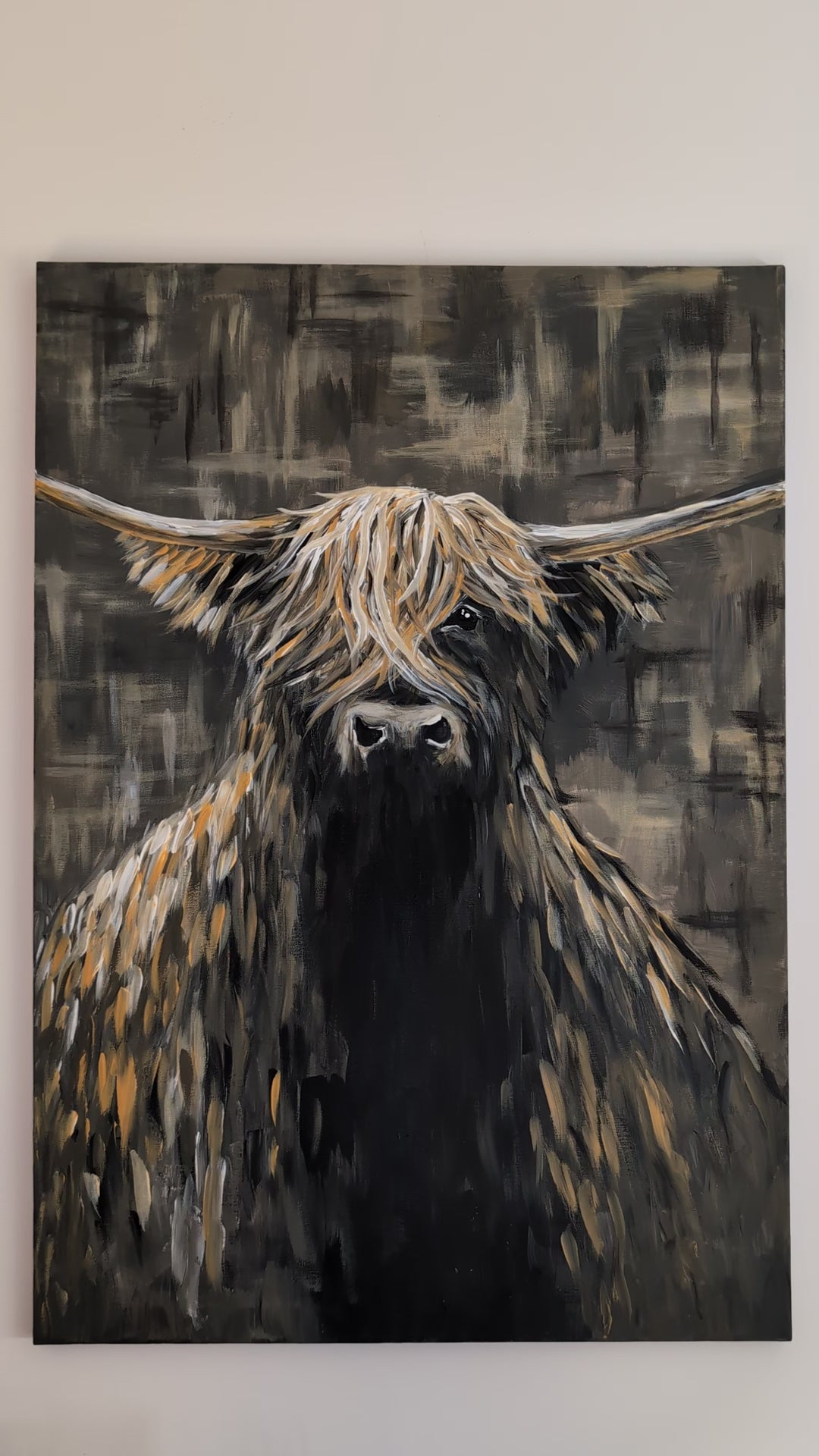 Big Highland Cow beige