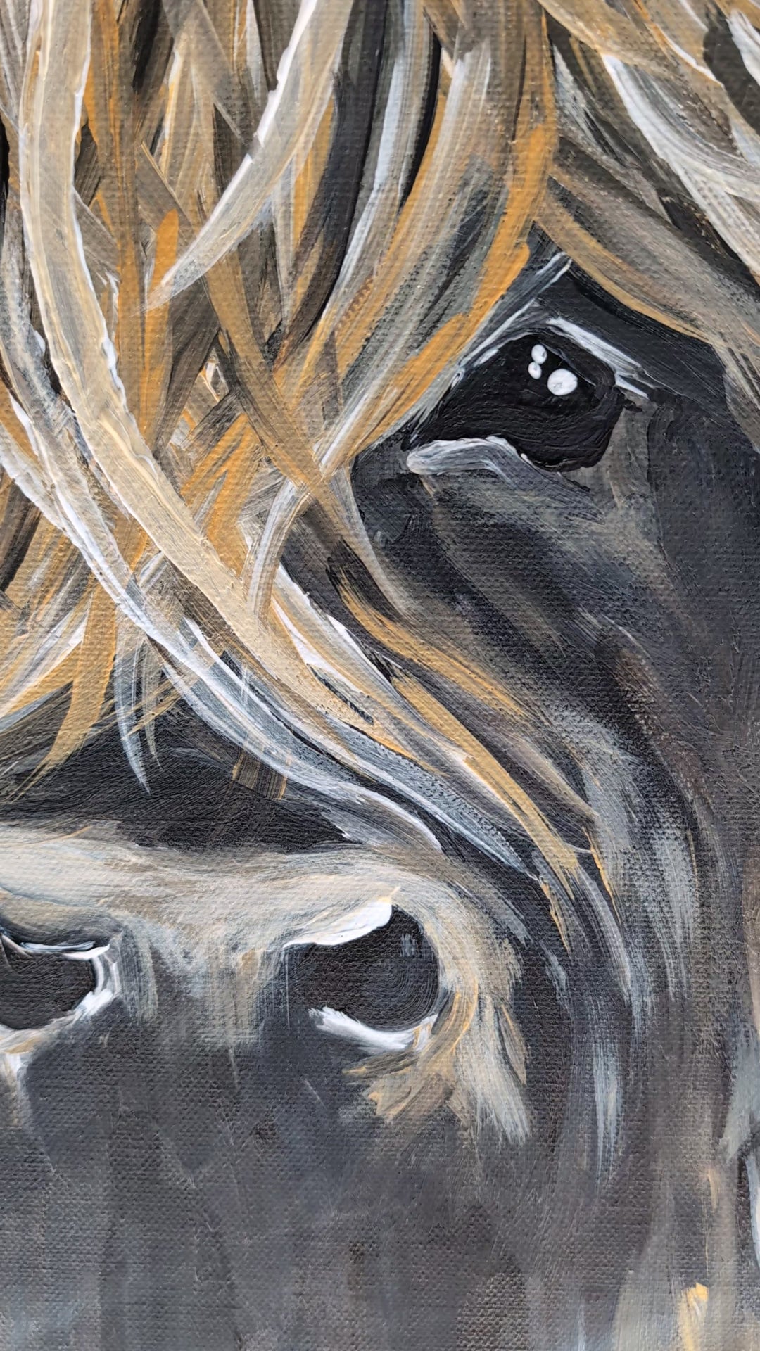 Big Highland Cow beige