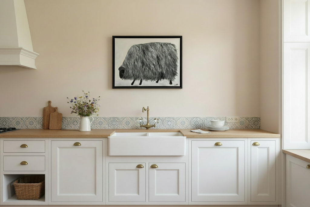 Big sheep 2.0 - Original handgemaltes Bild