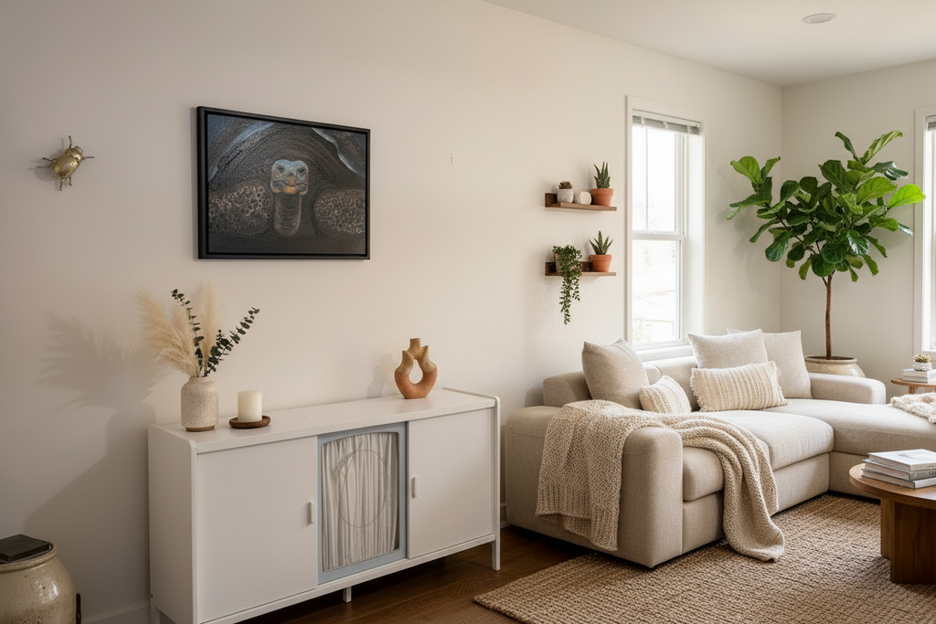 Schildkröte Acrylgemälde Original – 70×50 cm | deko-duo.de