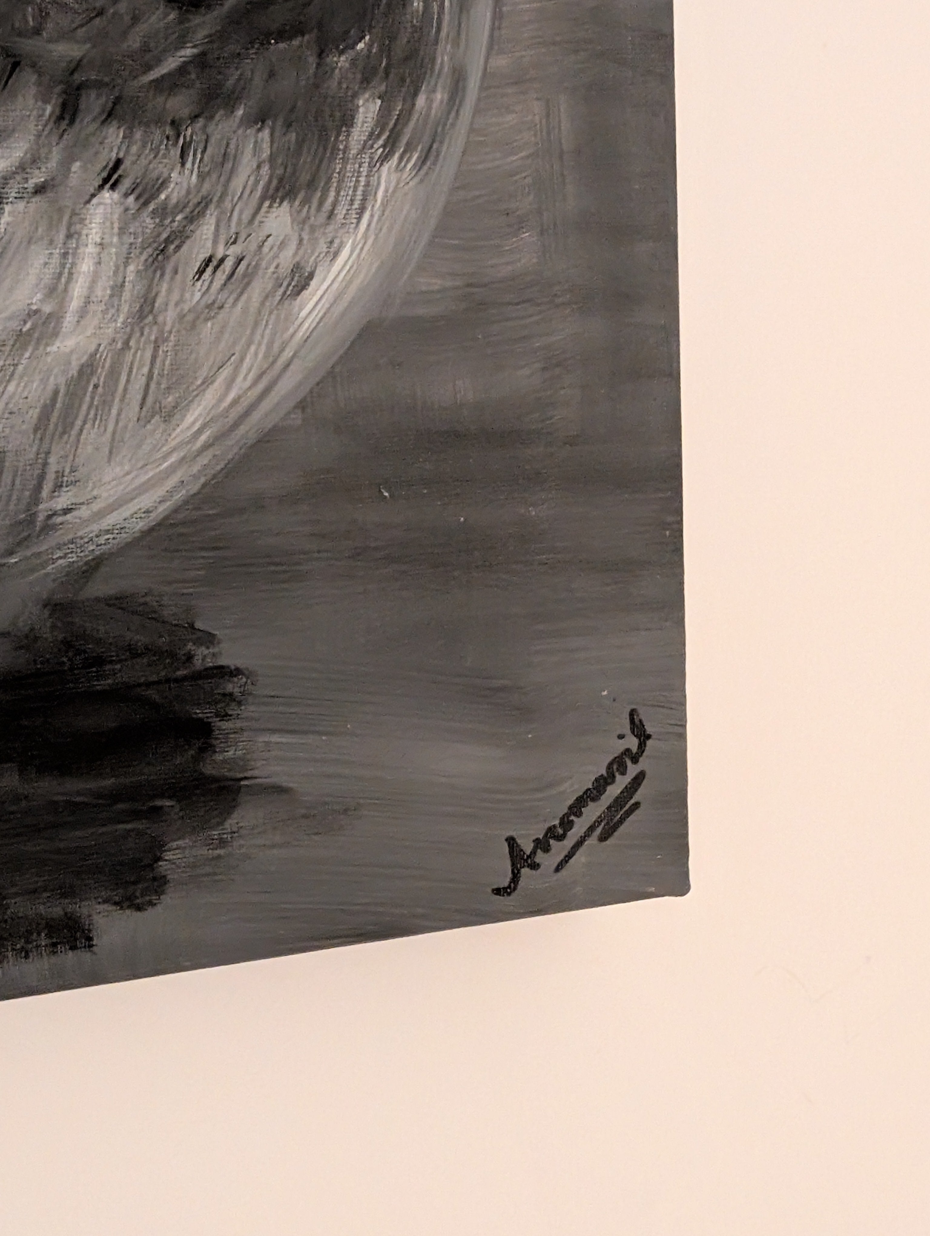 Big Bird 1.0 | Deko Duo | Kunst Acrylgemälde - handgemalte Taube