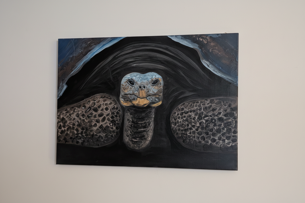 Schildkröte Acrylgemälde Original – 70×50 cm | deko-duo.de