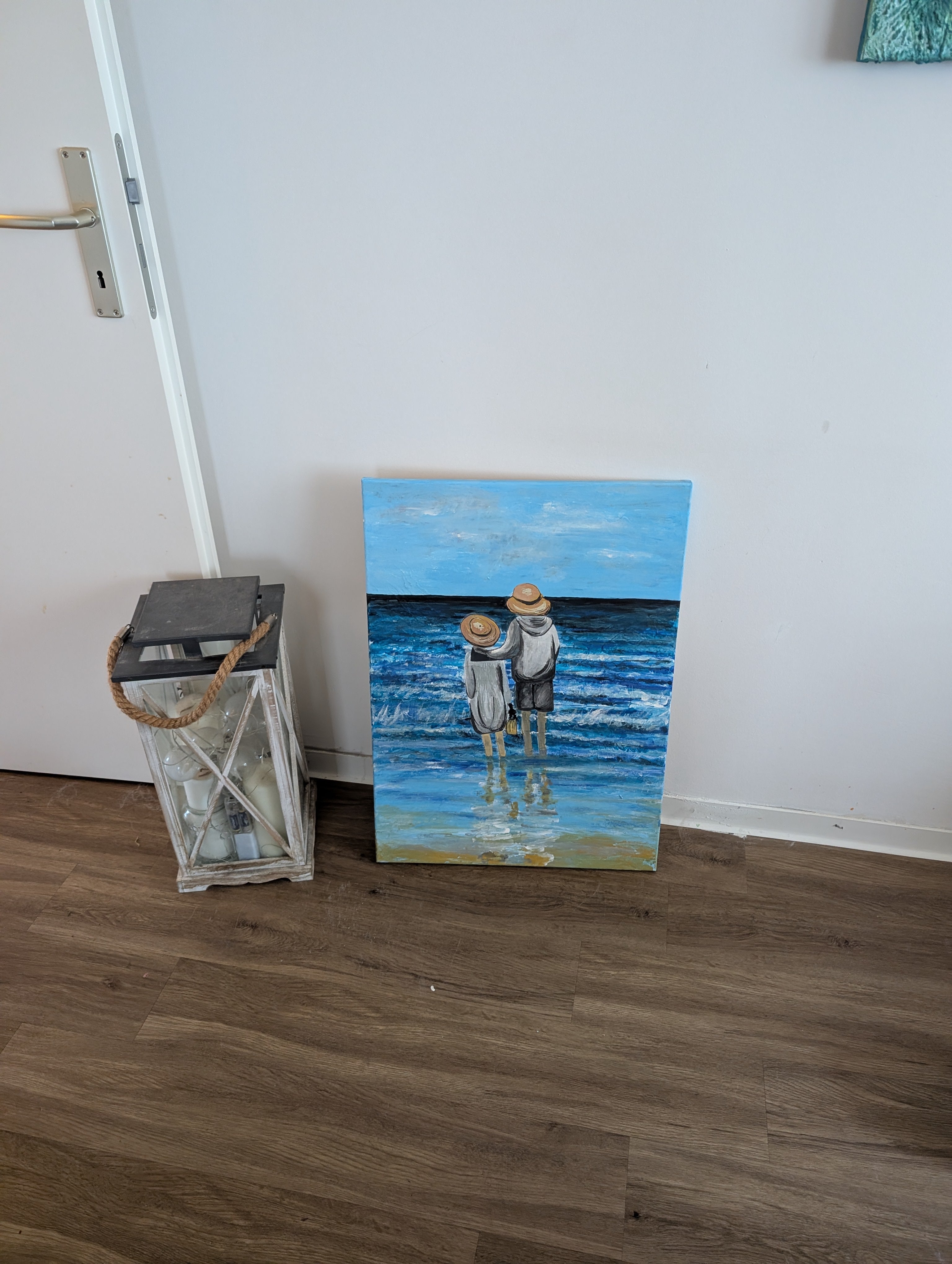 Handgemaltes Acrylbild Mediterraner Sommer