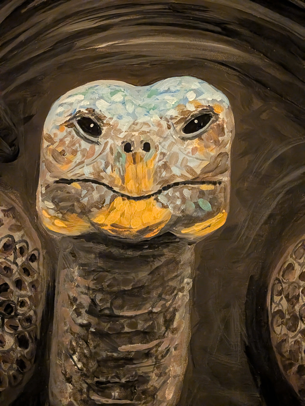 Schildkröte Acrylgemälde Original – 70×50 cm | deko-duo.de