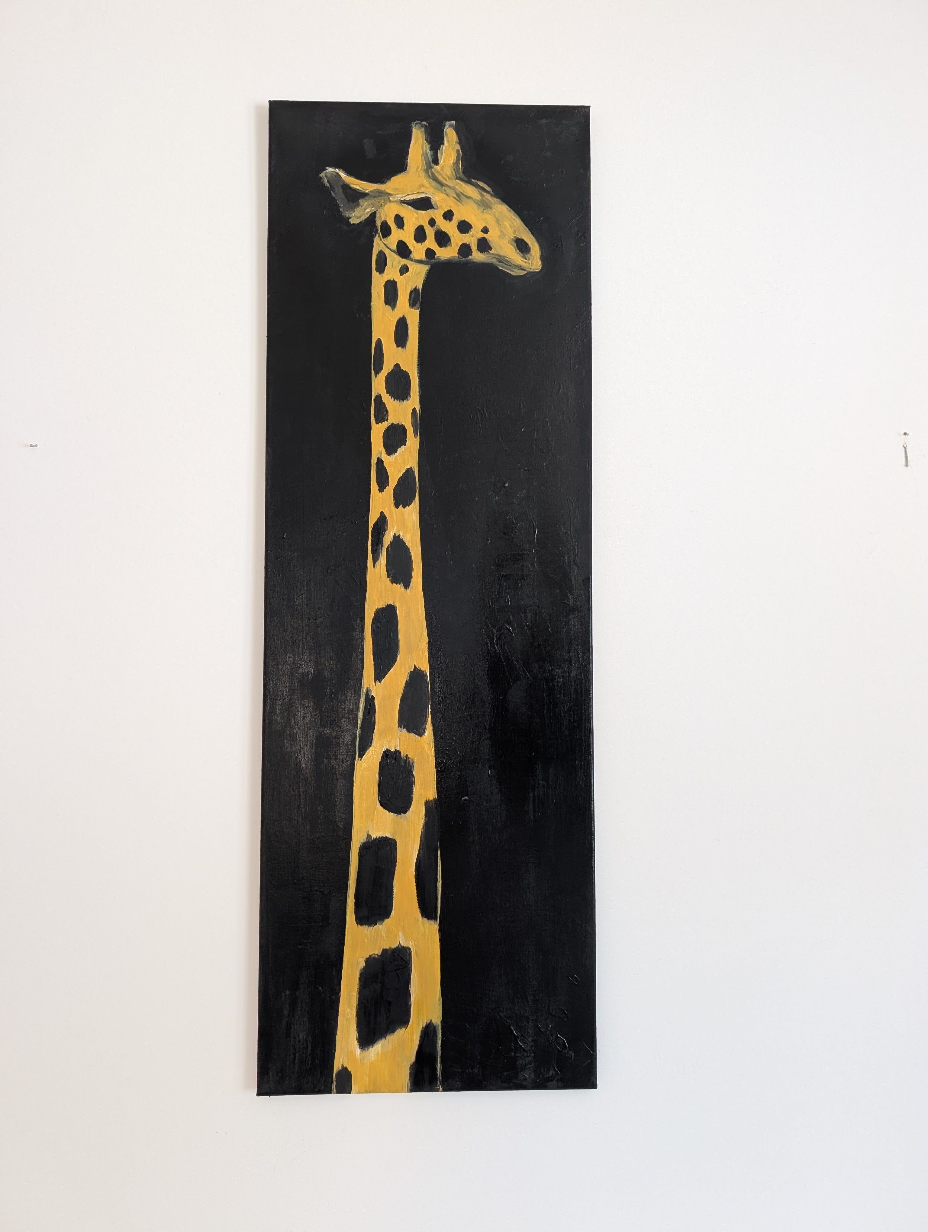 Giraffe gemalt groß - Leinwandbild DekoDuo 120*40cm
