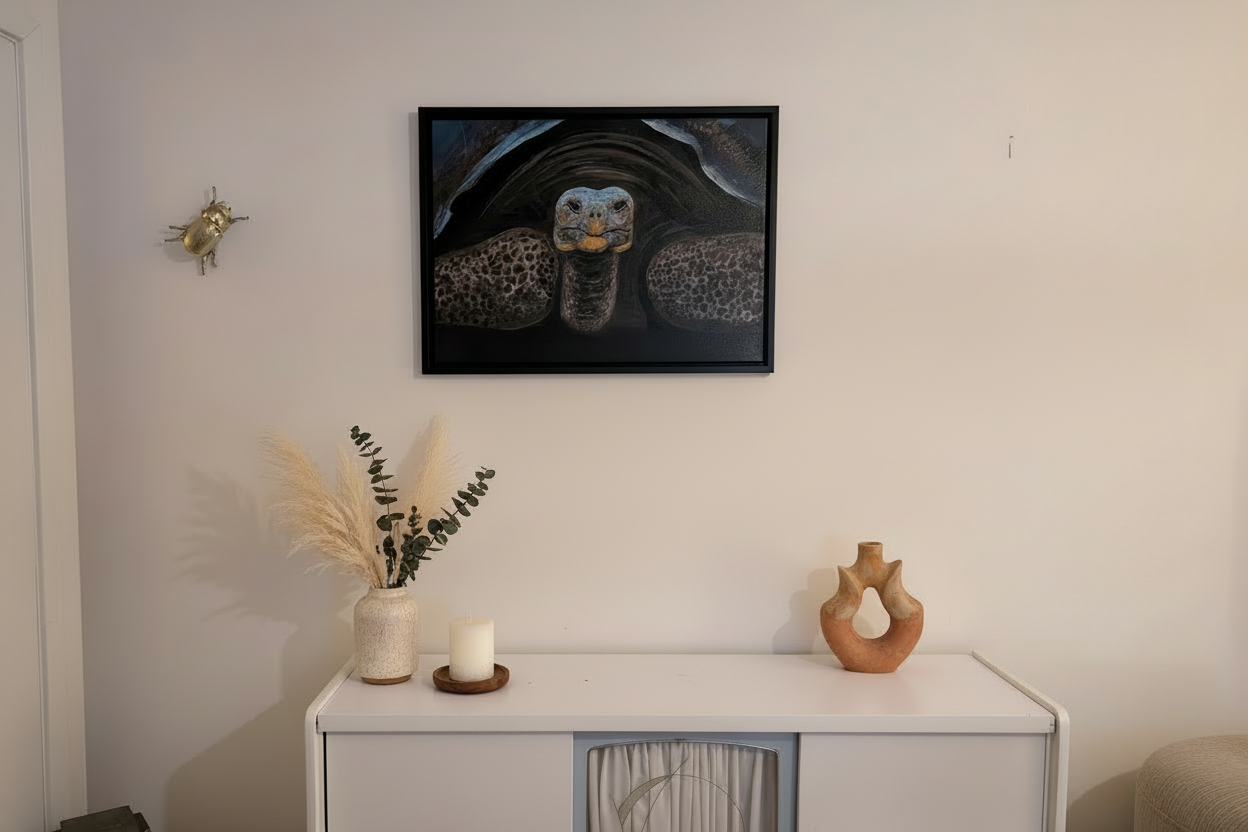 Schildkröte Acrylgemälde Original – 70×50 cm | deko-duo.de