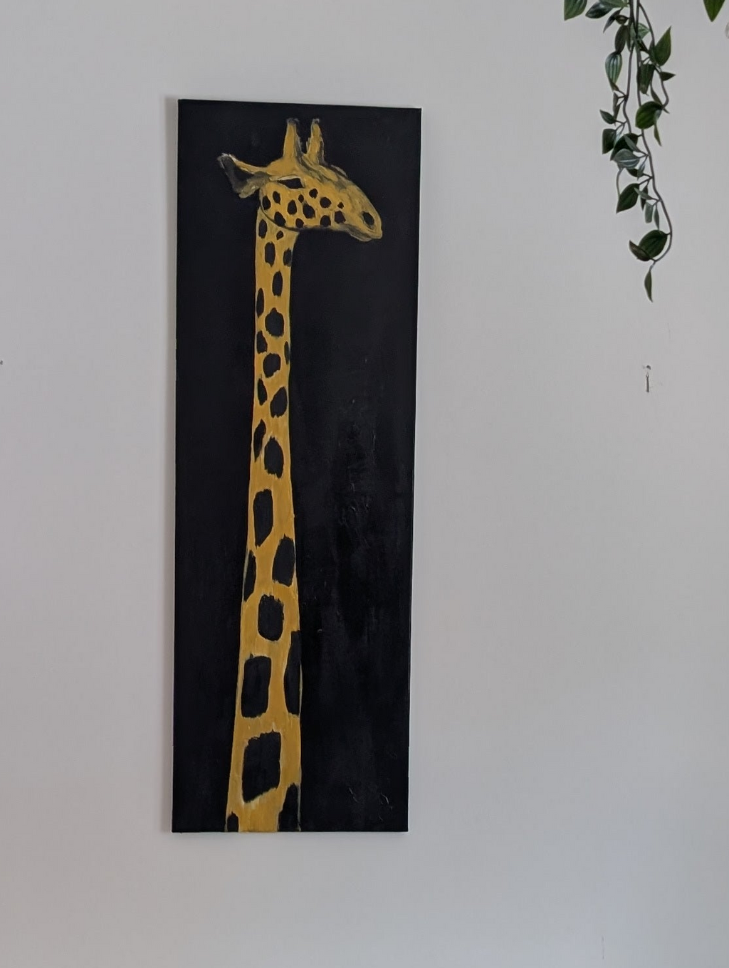 Giraffe gemalt groß - Leinwandbild DekoDuo 120*40cm