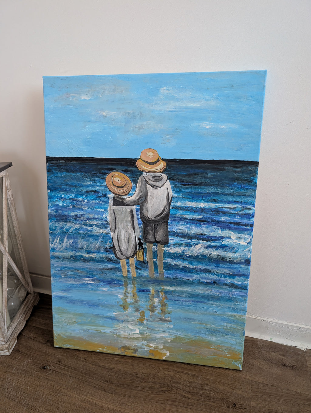 Handgemaltes Acrylbild Mediterraner Sommer