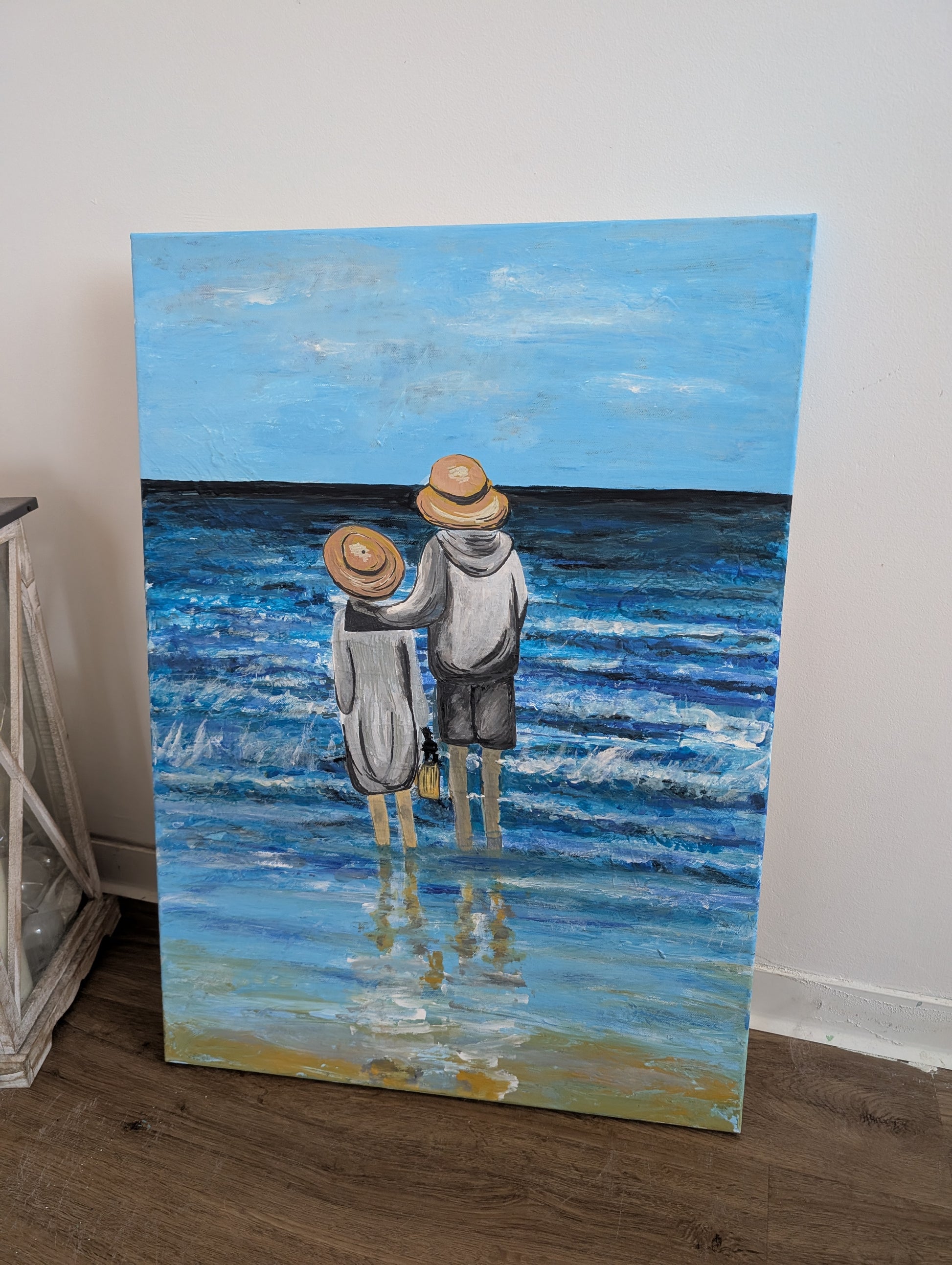 Handgemaltes Acrylbild Mediterraner Sommer