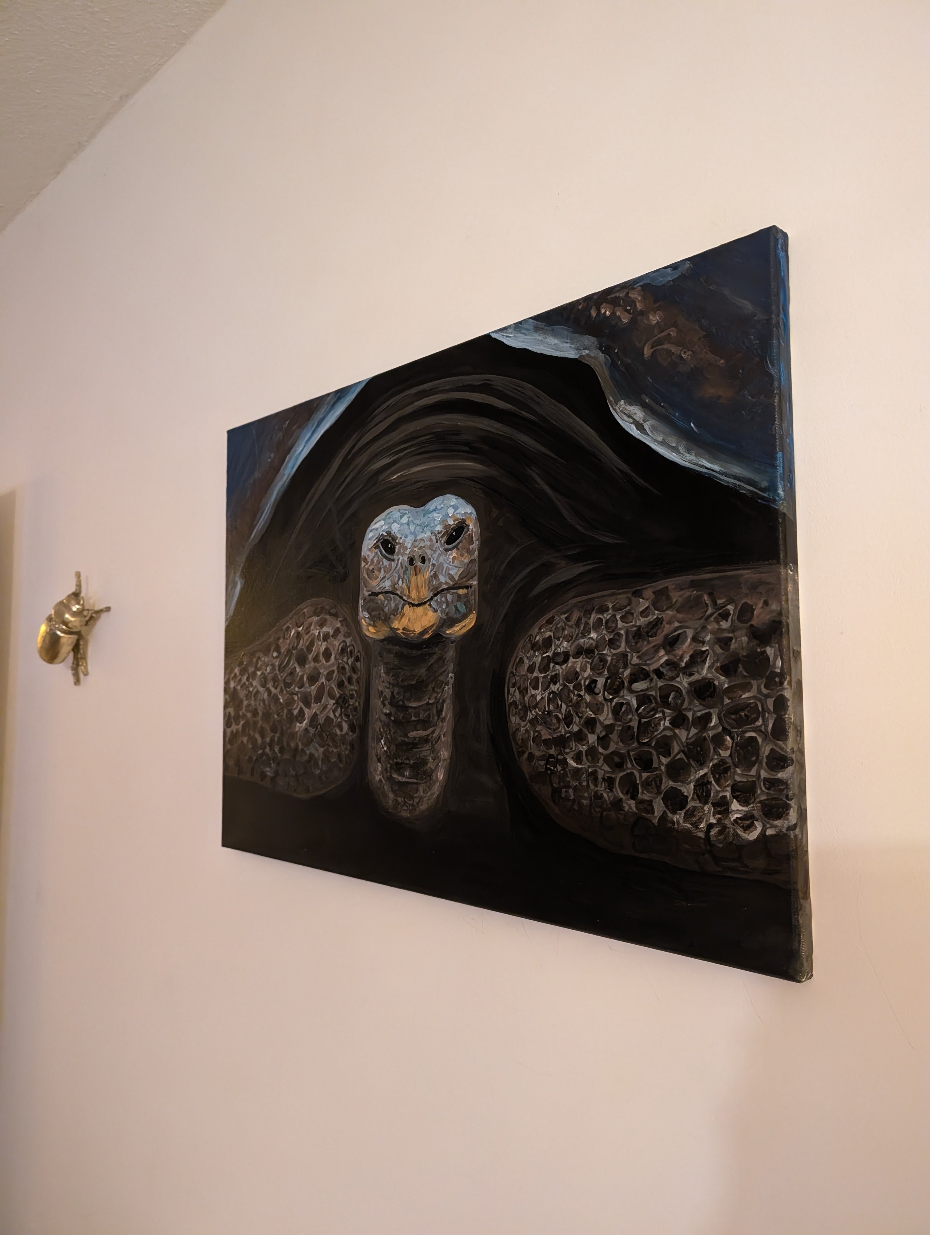 Schildkröte Acrylgemälde Original – 70×50 cm | deko-duo.de