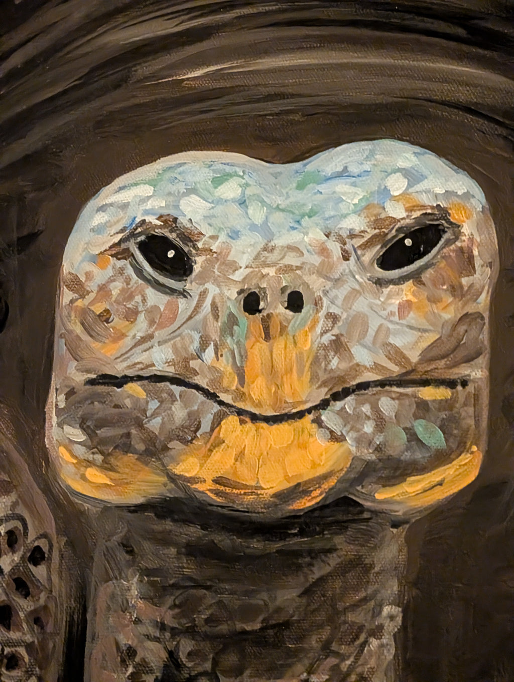 Schildkröte Acrylgemälde Original – 70×50 cm | deko-duo.de