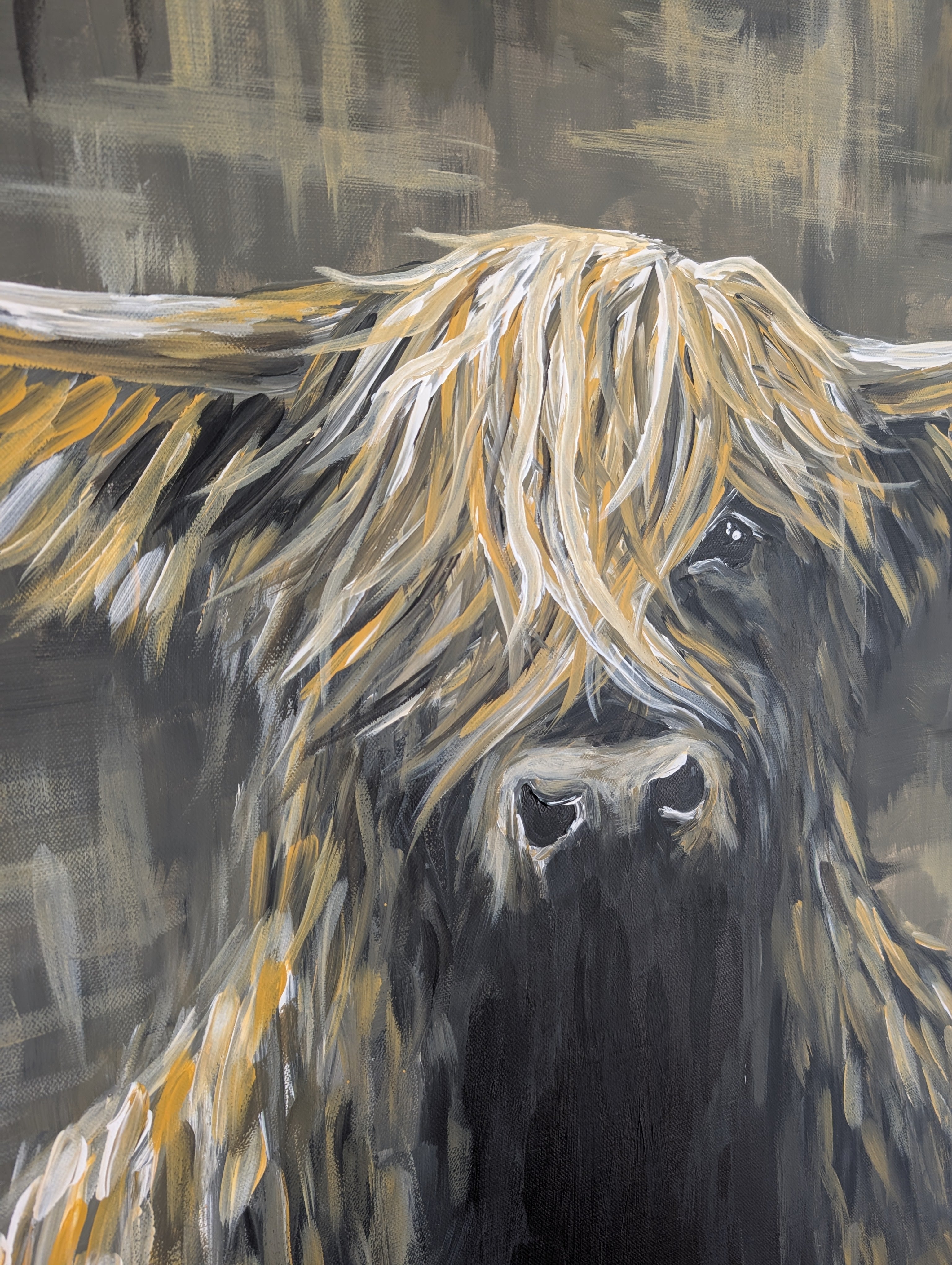 Big Highland Cow beige