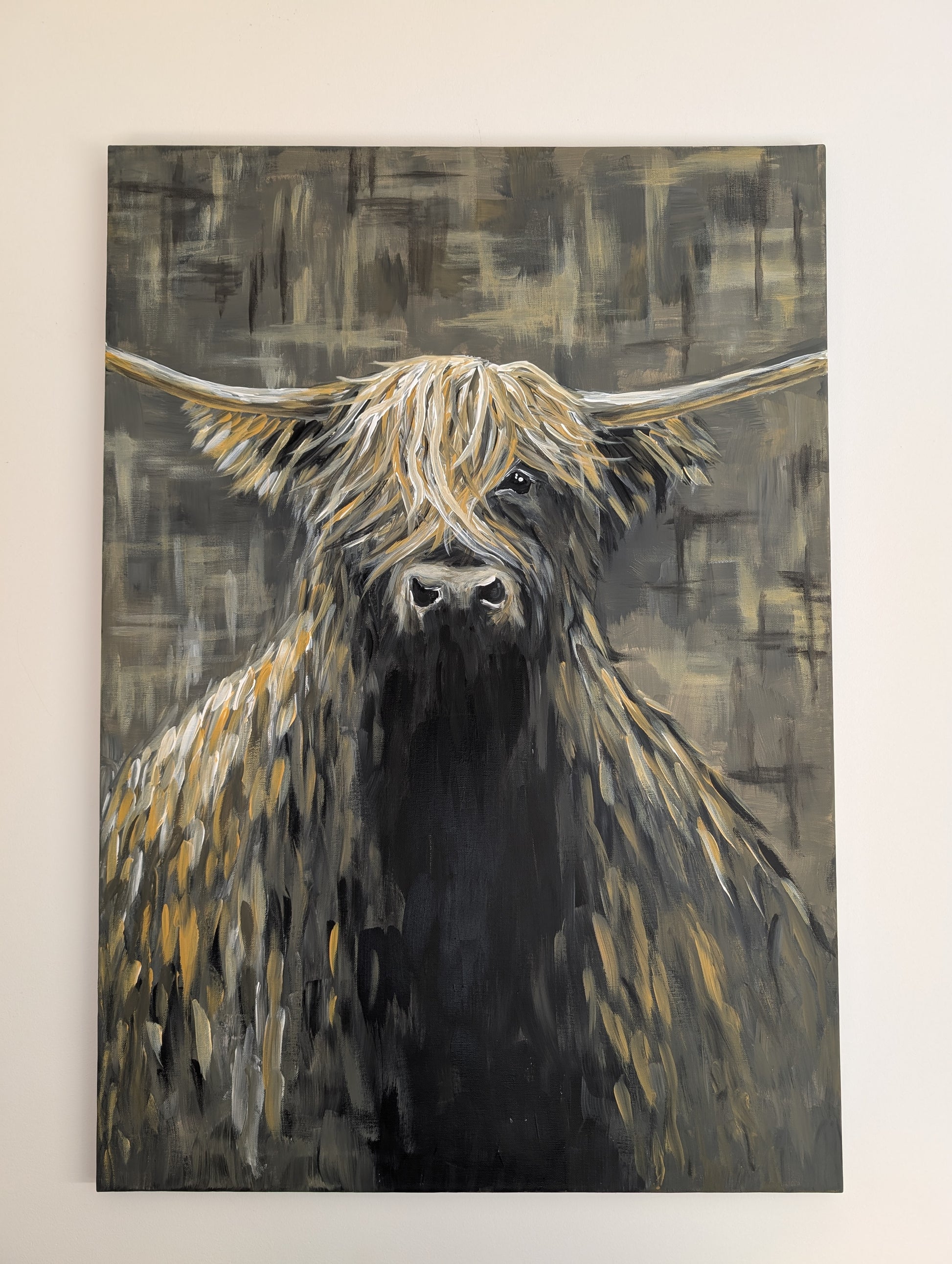 Big Highland Cow beige