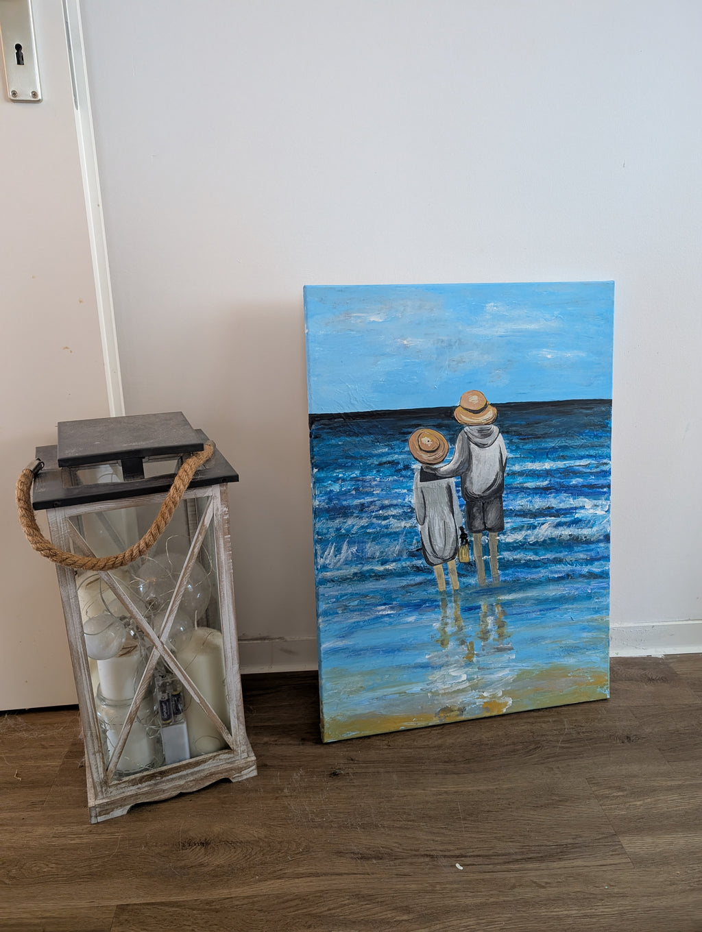 Handgemaltes Acrylbild Mediterraner Sommer