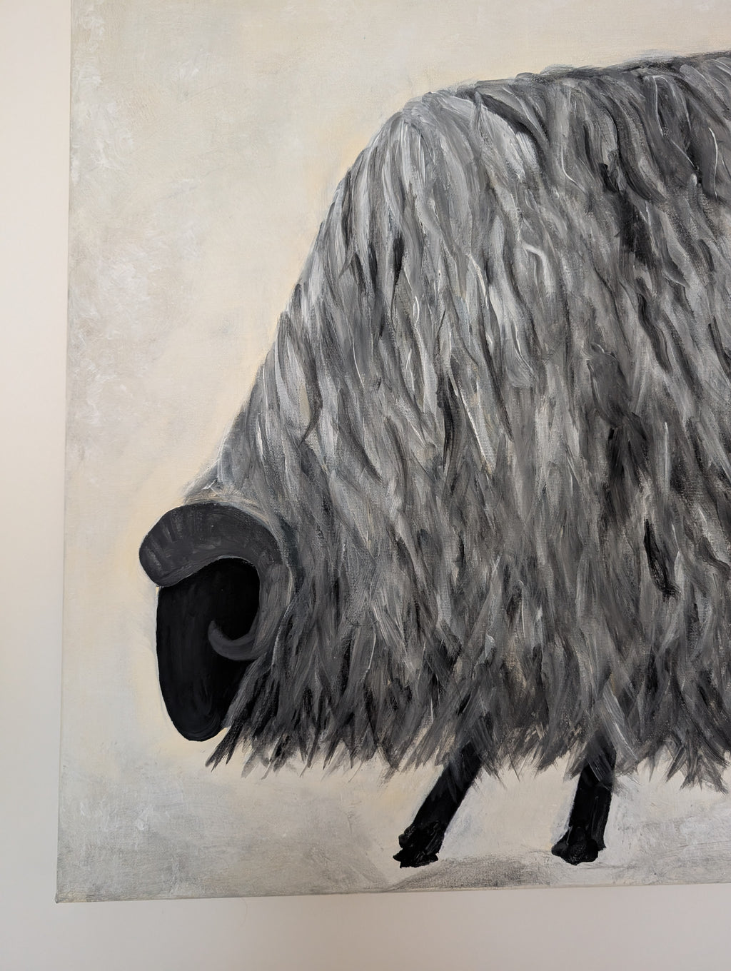 Big sheep 2.0 - Original handgemaltes Bild