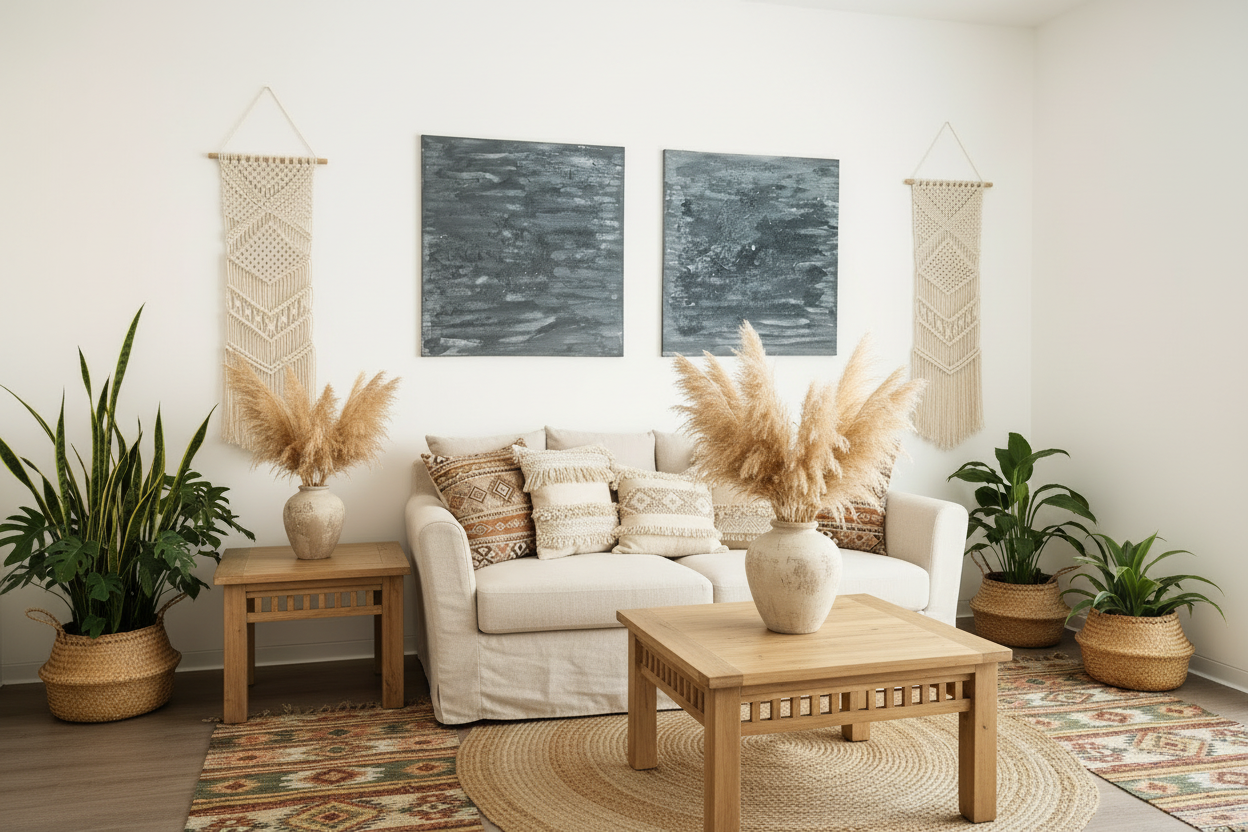 Wunderschönes Leinwandbild 80x80 cm – Moderne Struktur in Grau-Blau-Grün-Beige